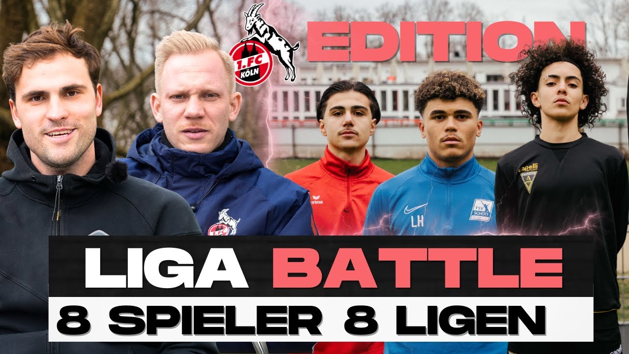 Skillers Ligabattle beim 1. FC Köln - Kreisliga bis Bundesliga | Ein Spieler aus jeder Liga im Duell