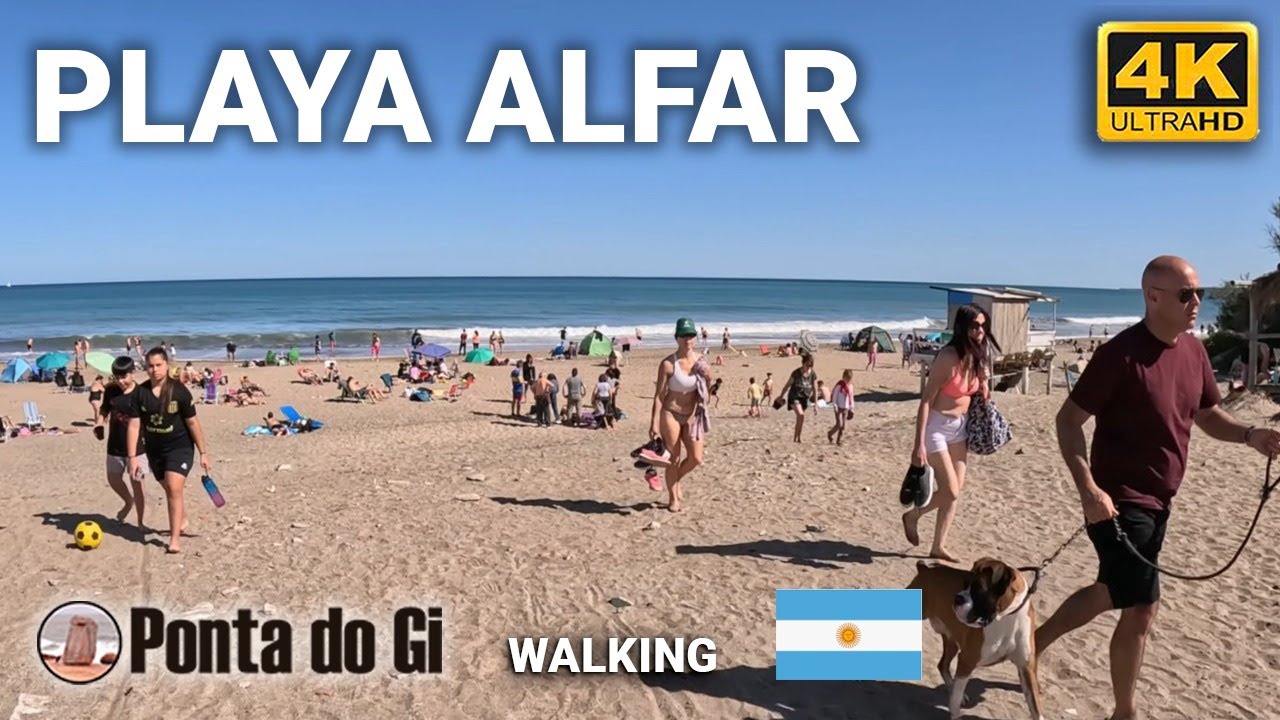 PLAYA ALFAR joya ESCONDIDA del SUR de MAR DEL PLATA a la que se llega en colectivo #walk ARGENTINA
