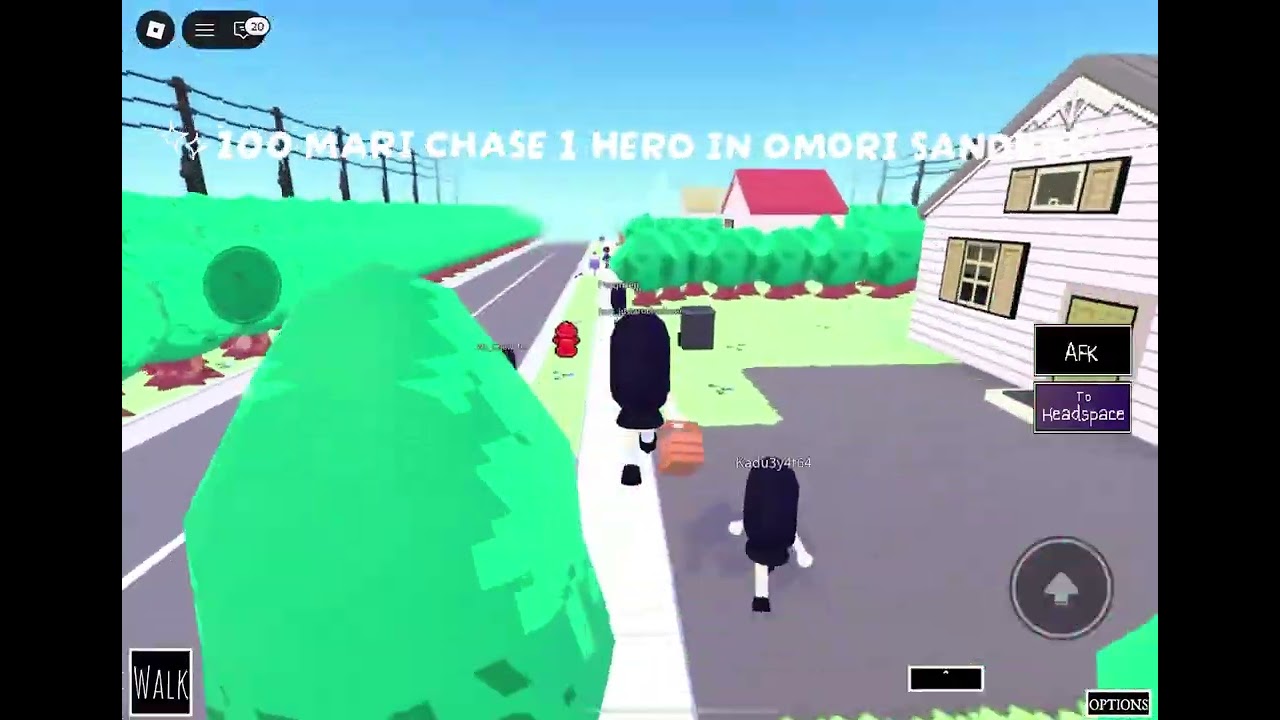 100 mari chase 1 hero in OMORI sandbox !