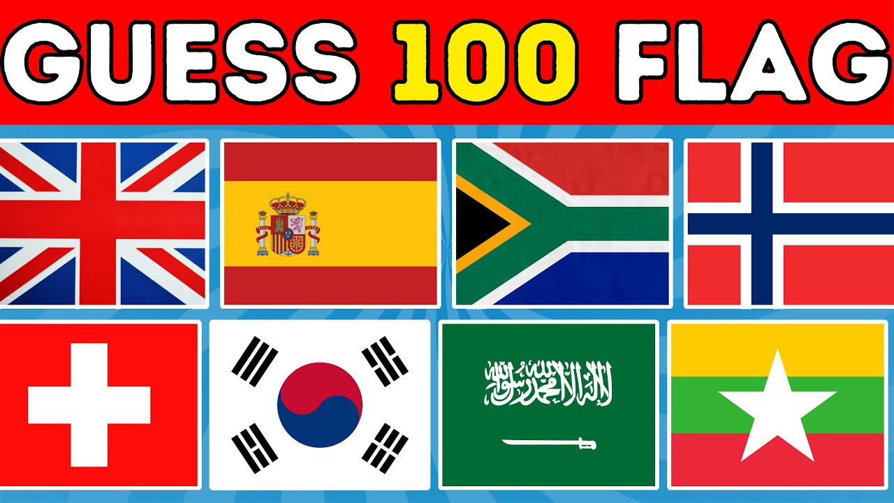 Can You Guess 100 Flags | Flag Quiz (Part 2)
