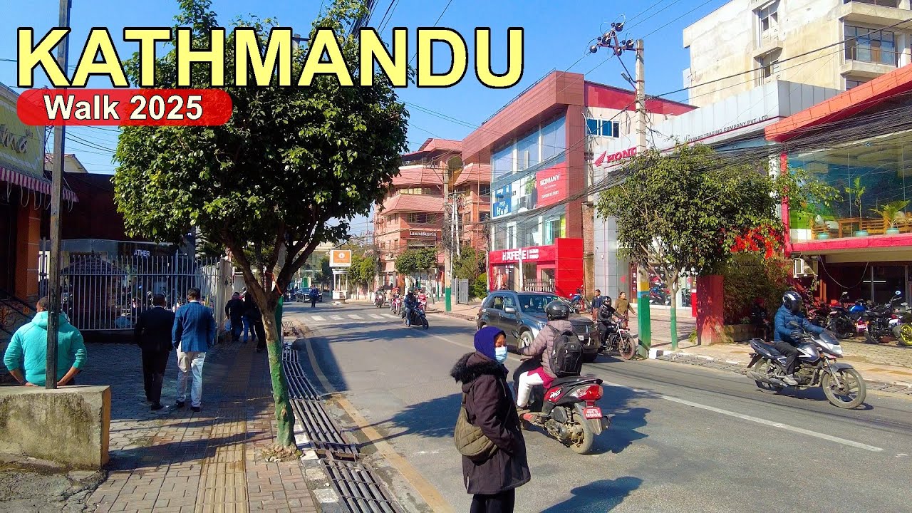 🇳🇵Kathmandu Winter Season Morning Hour Walking Tour 2025 Nepal [4K🇳🇵] Gairidhara - Naxal - Tangal