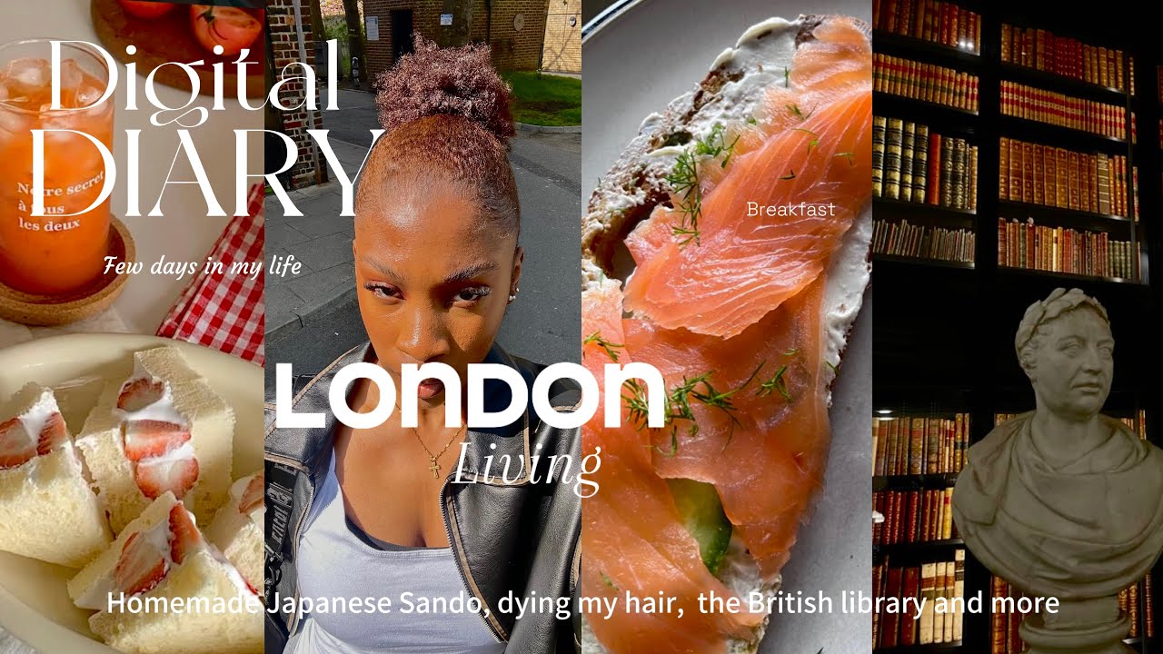 living alone in London | Digital Diaries 24 | I made Japanese Sandos for the first time :) 🍞🍓