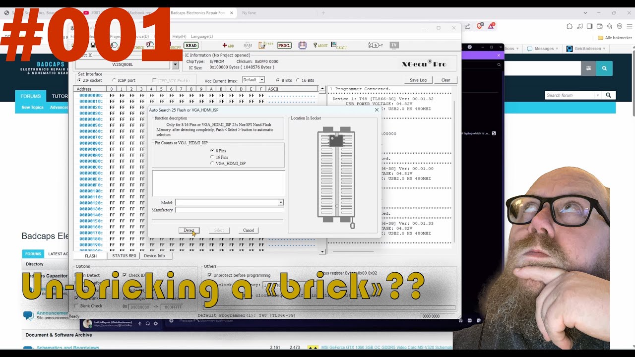 How to read and program BIOS ROMs (un-bricking a device)