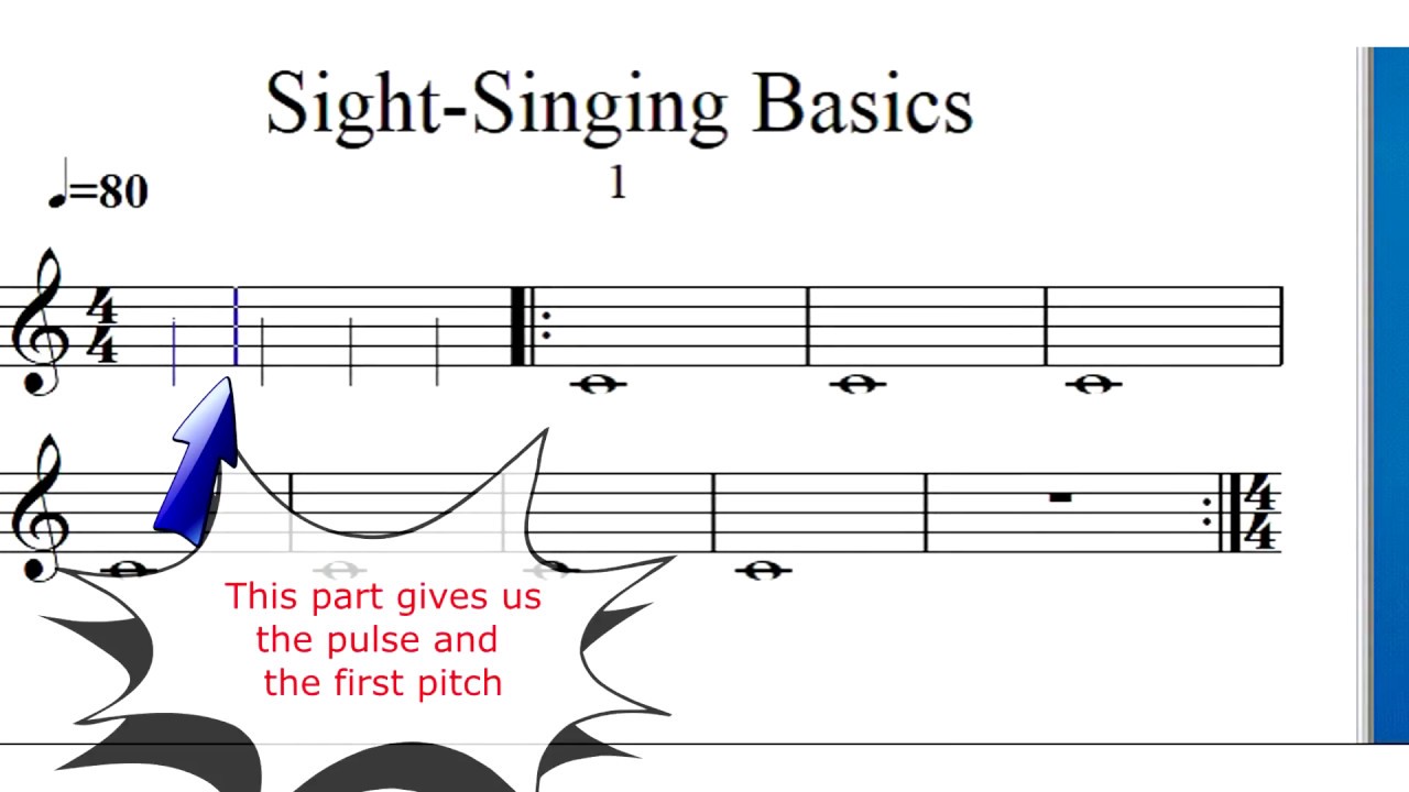 18 Basic Sight Singing Exercises: Learn to sing notes