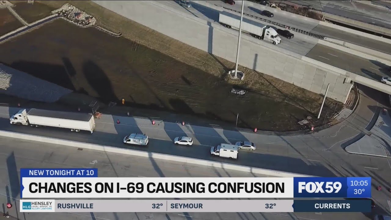 Changes on I-69 causing confusion for Indy drivers
