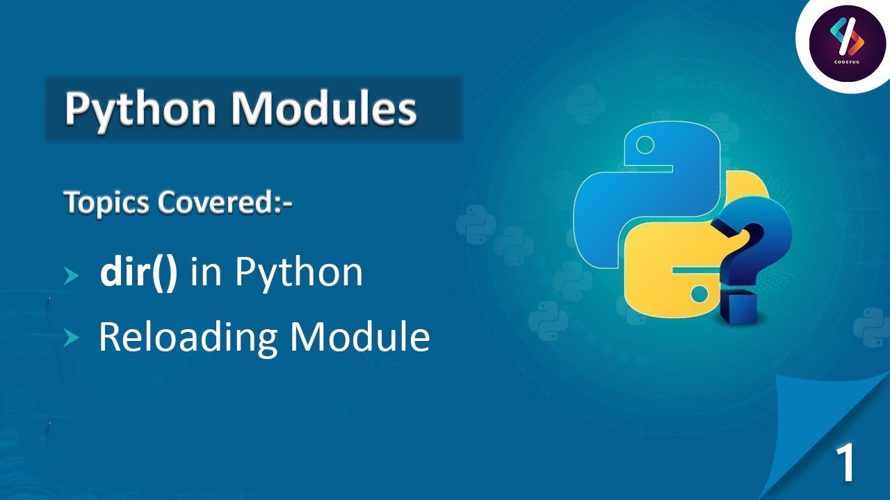 Python Tutorial for Beginners in Hindi | dir() in Python | Reloading Module in Python