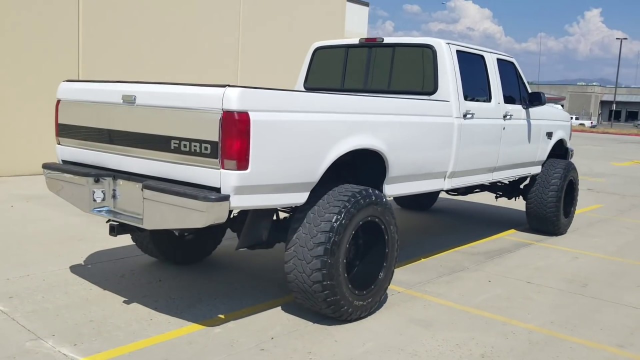 WWW.DIESEL-DEALS.COM LIFTED 1997 FORD F350 CREW 4X4 7.3 POWERSTROKE TURBO DIESEL FOR SALE
