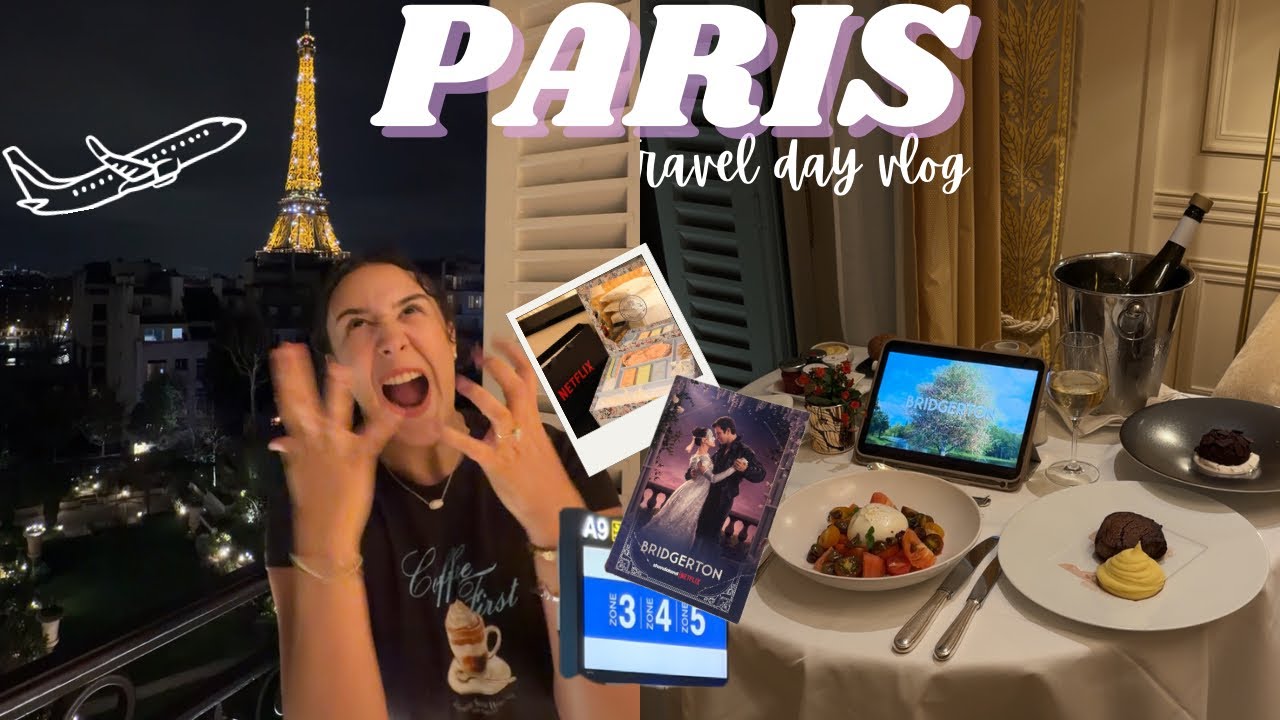 PARIS TRAVEL DAY ✈️ Bridgerton PR Trip| Emotional | My Dream Hotel Room |