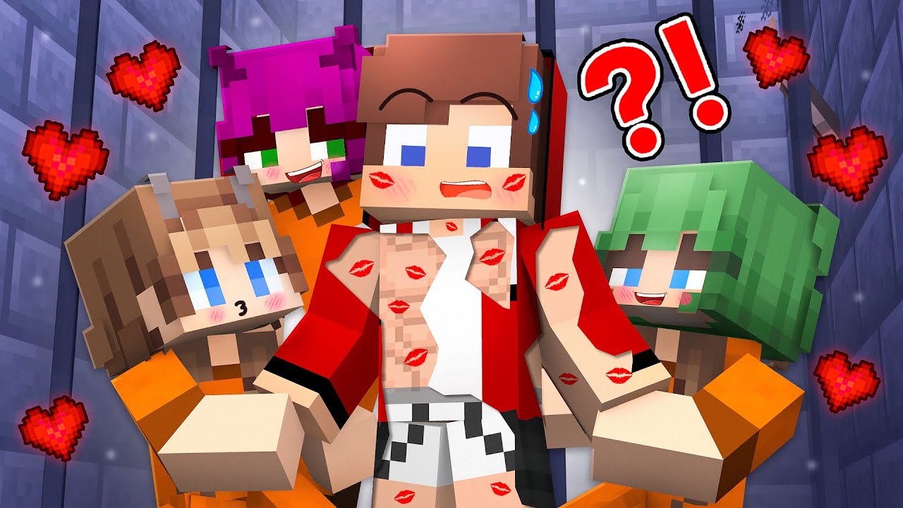 MAIZEN: Джей-Джей стал популярен среди девушек в тюрьме?! - MAIZEN Minecraft Анимация