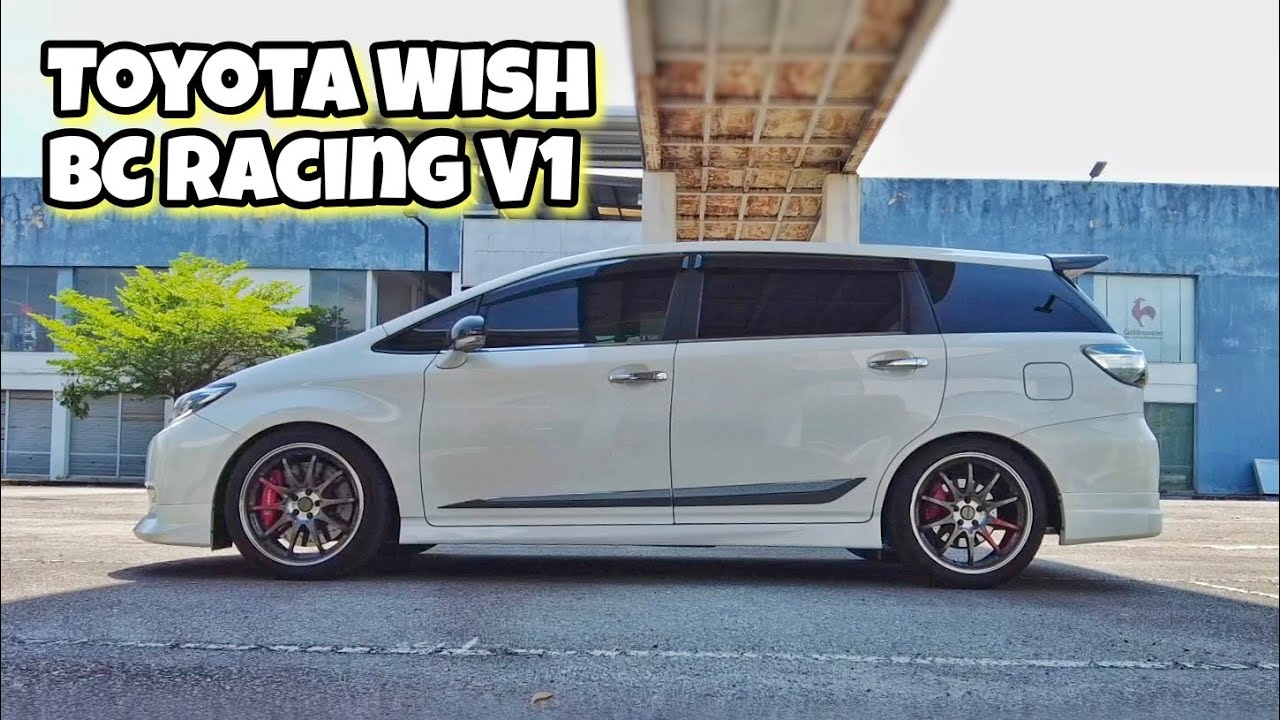 Toyota Wish ZGE20 setup Adjustable BC Racing V1 