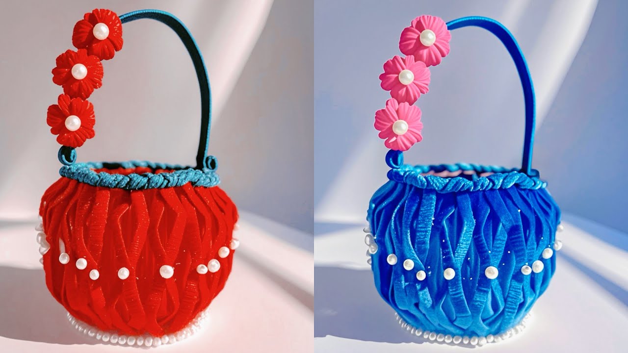 DIY Christmas Yarn Basket | Easy Gift Idea Using Recycle Materials ♻️ 