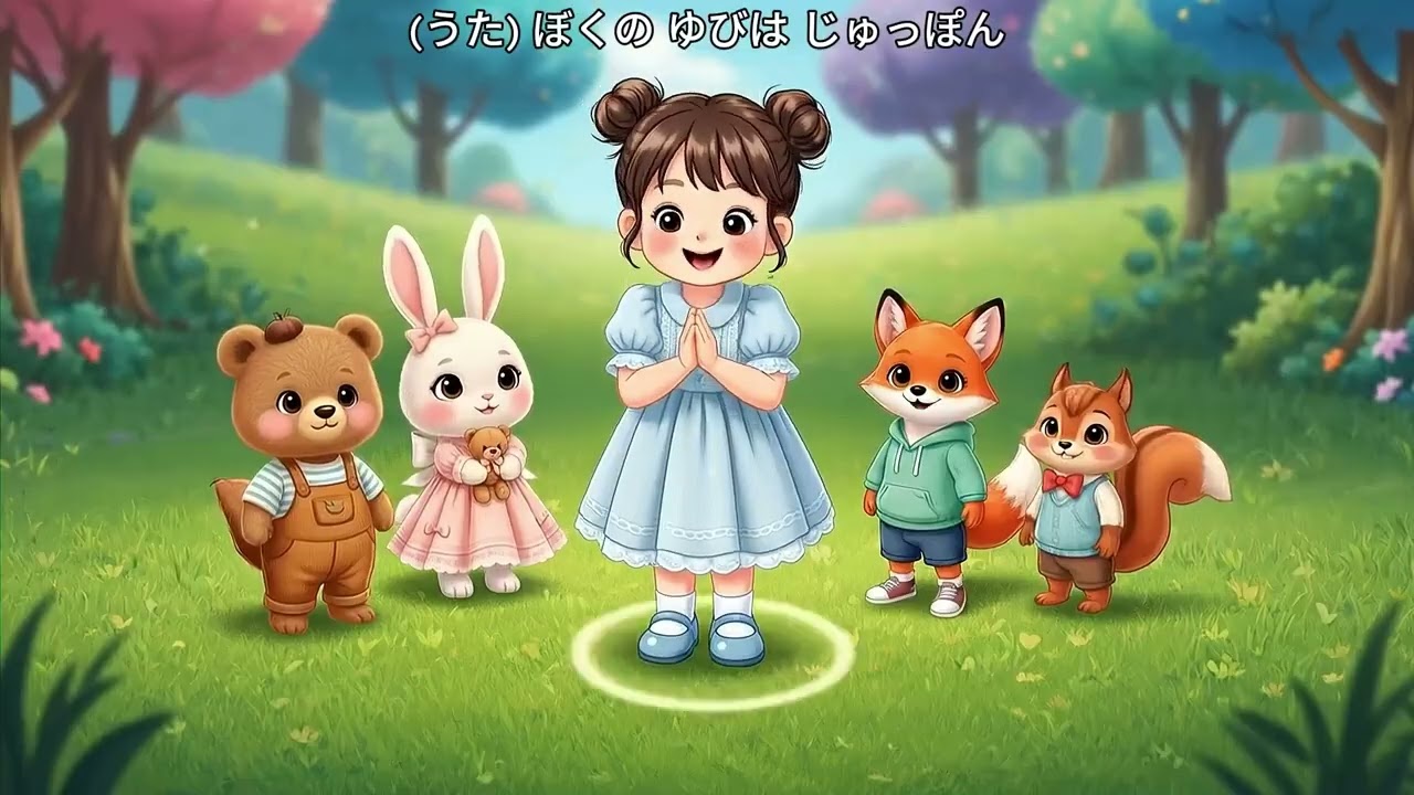 ぼくの ゆびは じゅっぽん ｜ オリジナル・キッズソング A+B ｜ ゆびあそび うた ｜ YouMeanMedia