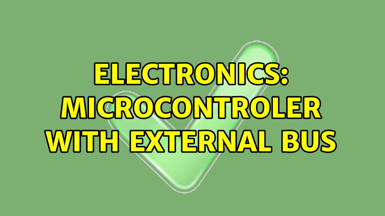 Electronics: Microcontroler with external bus