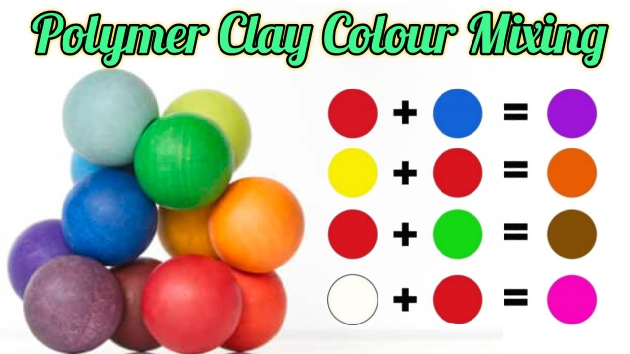 Polymer Clay Colour Mixing|Polymer Clay Art #colormixing#airdryclay#dolliyon#juniorkidsabeeha