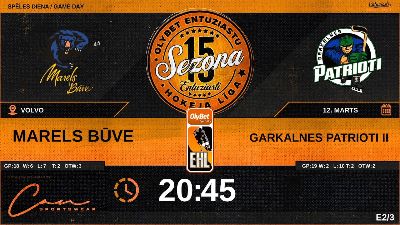 🎧🎤2026 03 12 | MARELS BŪVE (MBV) - GARKALNES PATRIOTI II (GP2) | E2/3