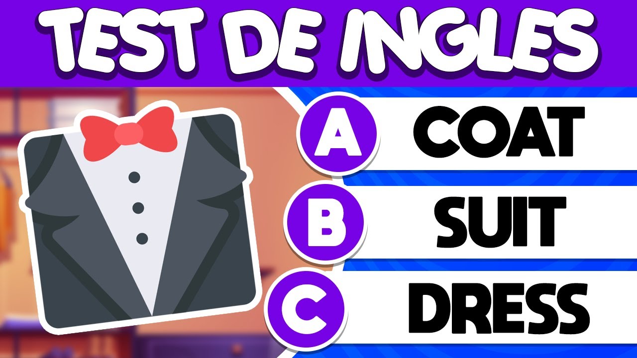 Test de Prendas De Ropa en INGLÉS 📚🤓| Nivel Fácil ✅| English Test