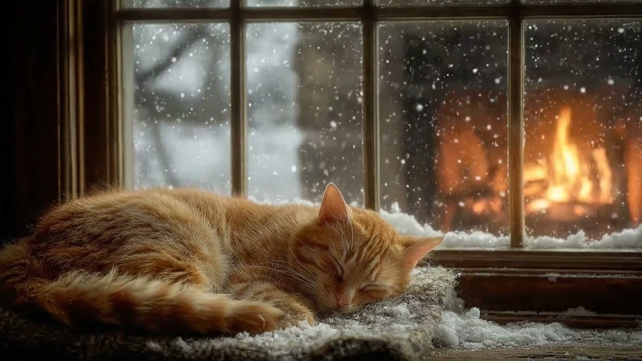 Gentle Cozy Evening Jazz for Cat Sleep 🐱 Relax Stress, Calm Anxiety & Rest
