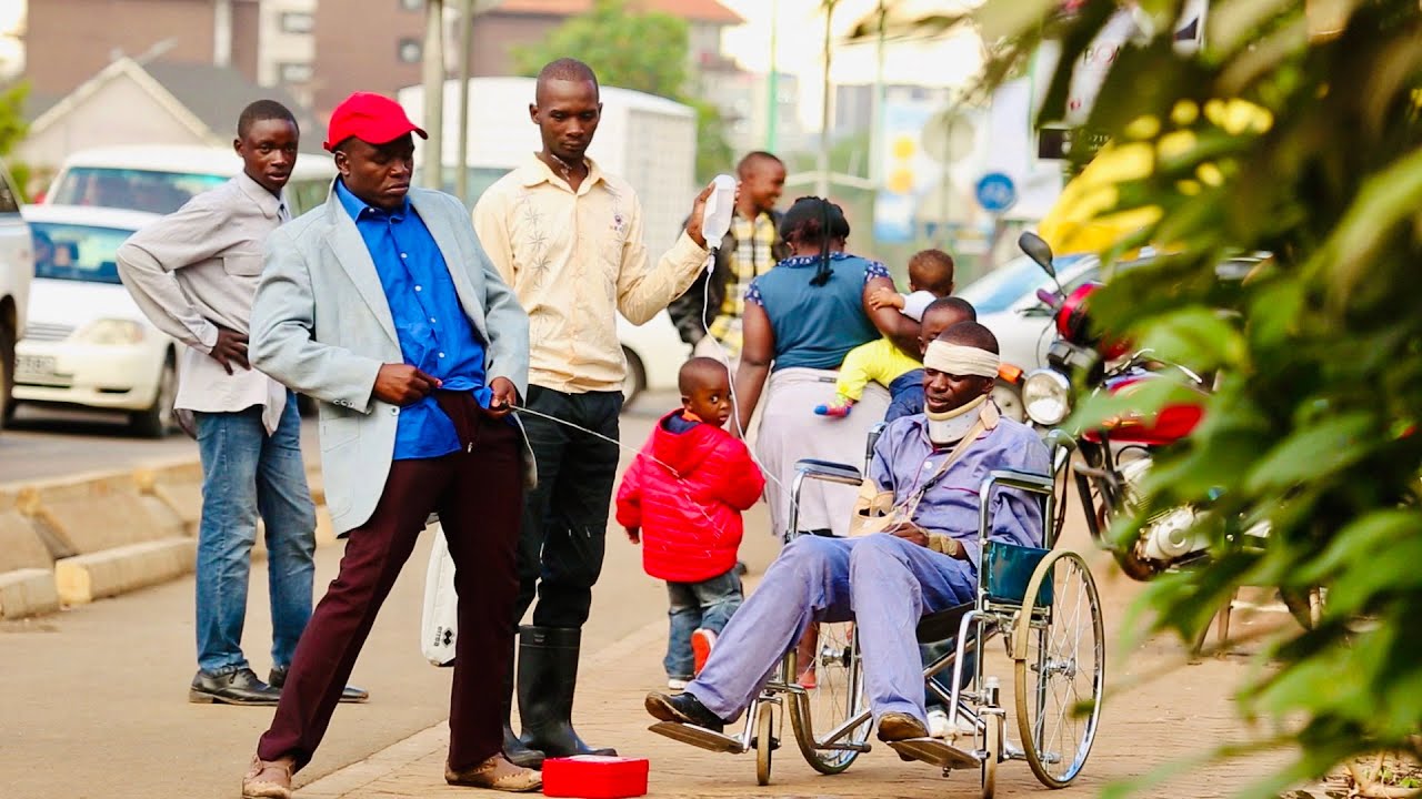 Drunkard  Peeing on a Sick Person