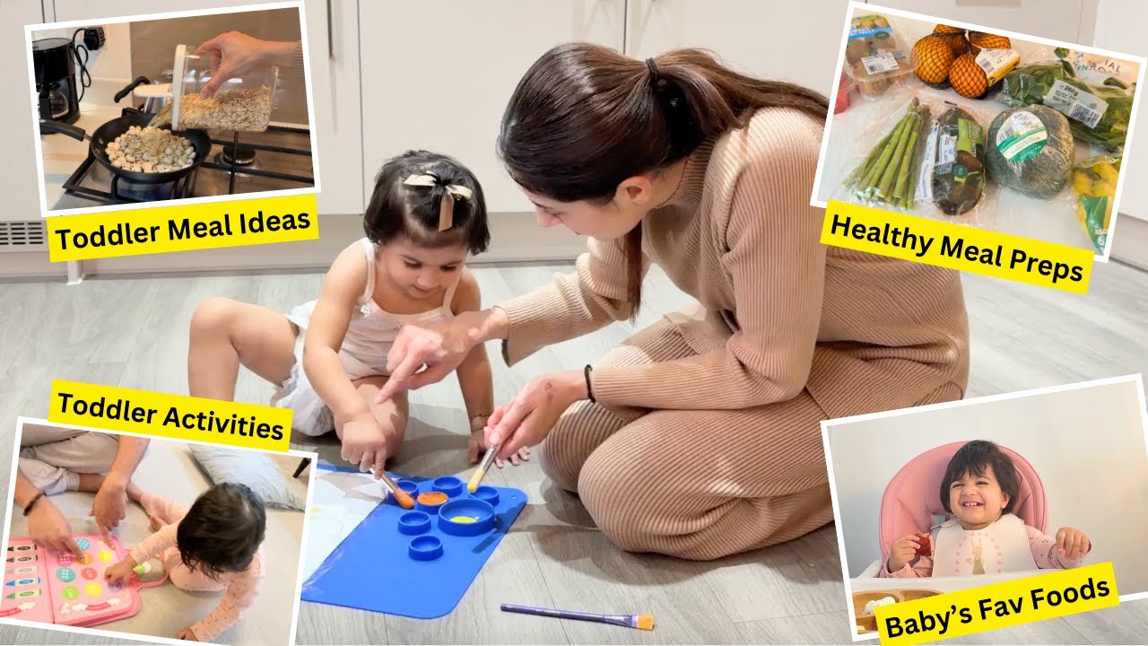 My 1-Year Baby Weekly Meal Prep & Ideas, Toddler Activities For Brain Development | Chia’s Routine