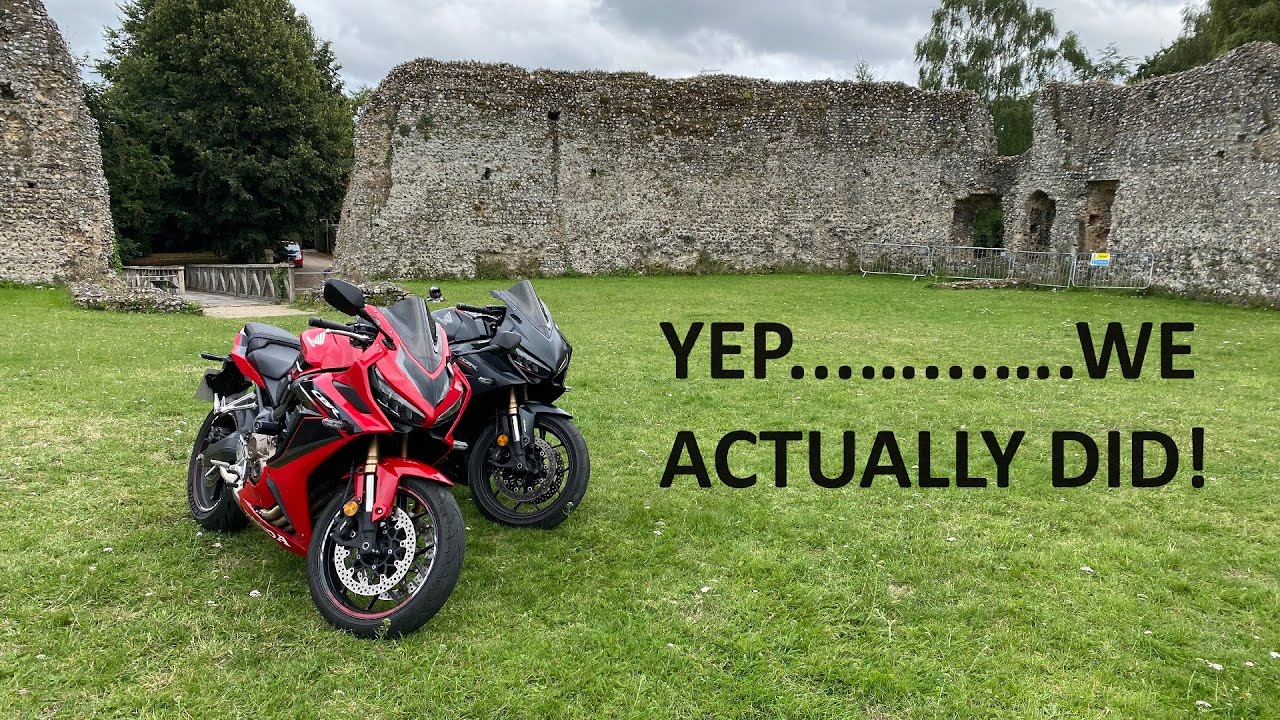 RIDING MY CBR650R INSIDE A CASTLE 🏰