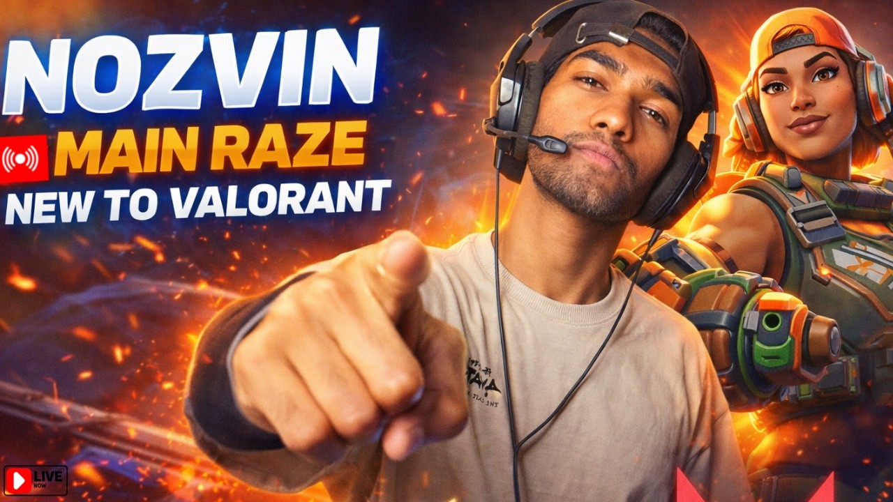 NOZVIN Plays VALORANT 🔴 | New Player Live Stream
