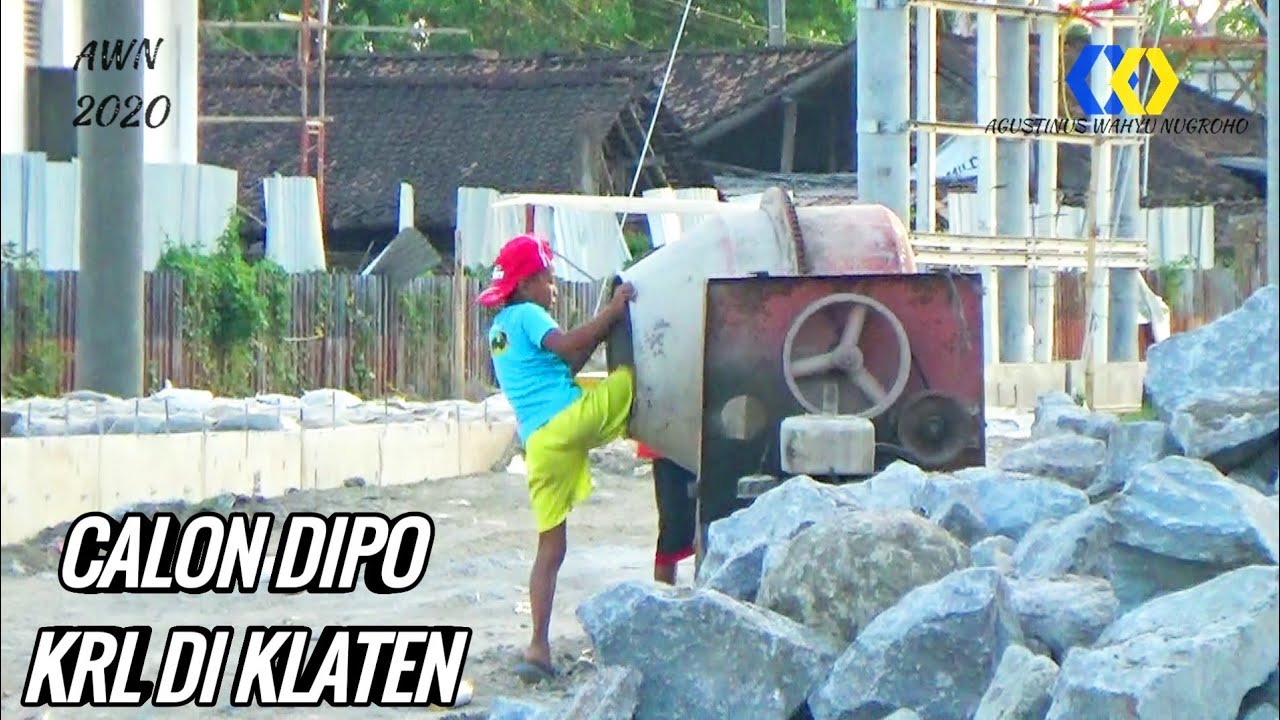 PROGRES DIPO KRL DI STASIUN KLATEN | KRL JOGJA SOLO | ADA BOCAH NGAJAK NGELAWAK
