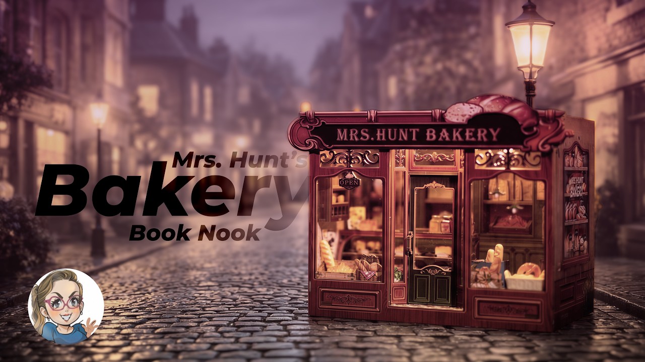 Mr Hunt’s Bakery Book Nook | DIY Miniature Build by Cutebee | Cozy Bakery Street Craft