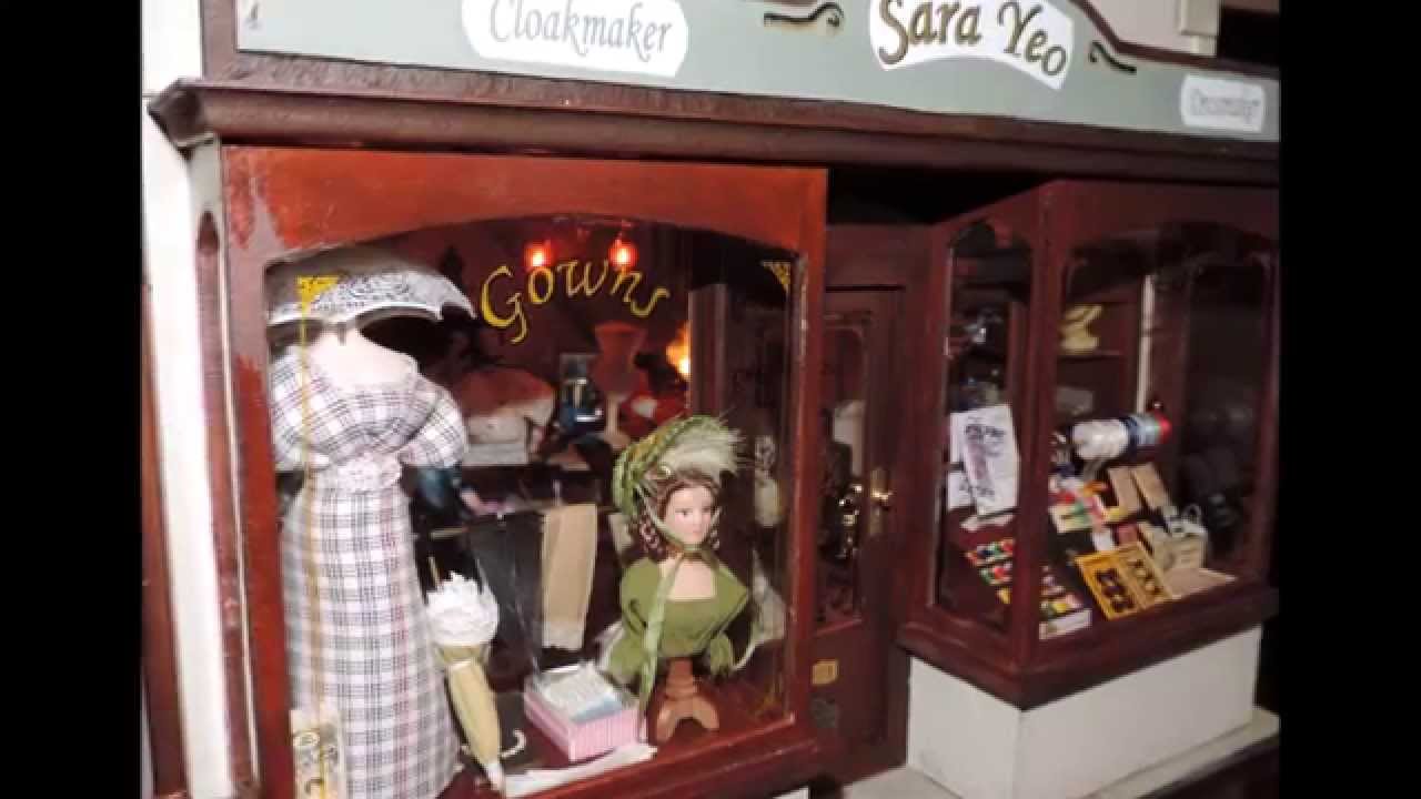Victorian Dolls House Ladies Gown Dress Shop - Dressmaker