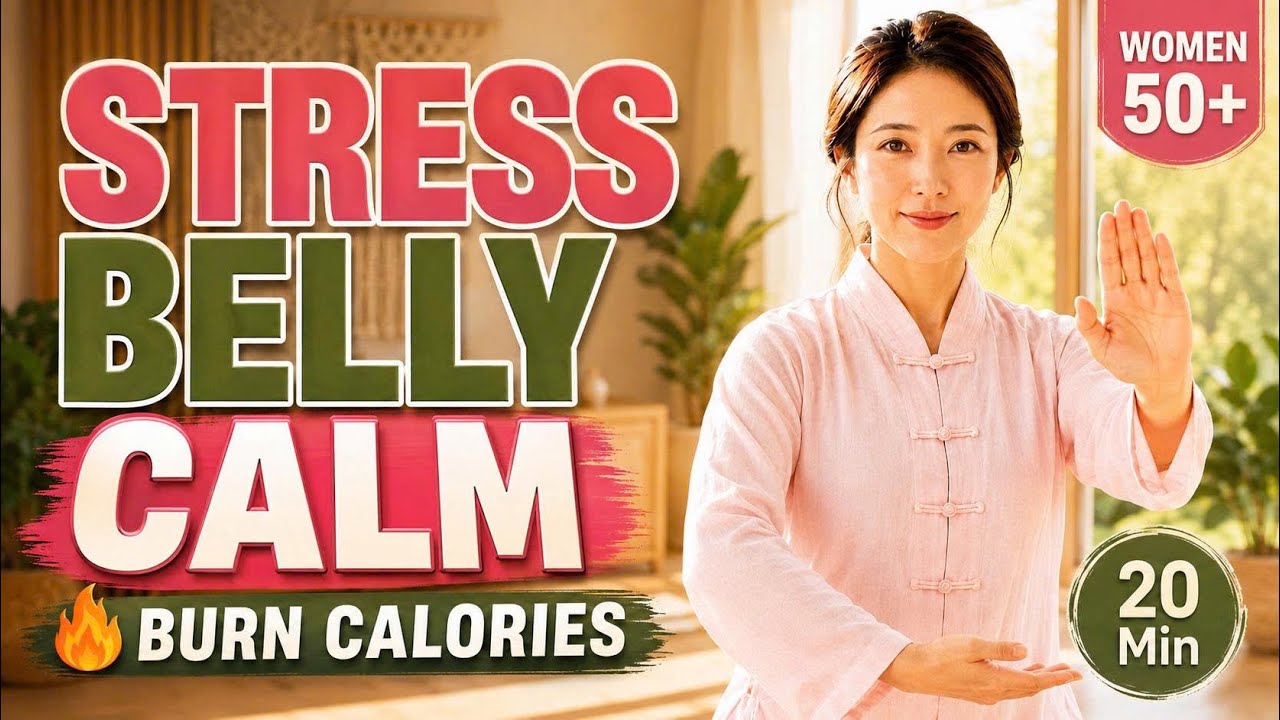 Belly Fat After 45? 🔥Burn Calories Gently with This 20 Min Tai Chi Walk | No Jumping