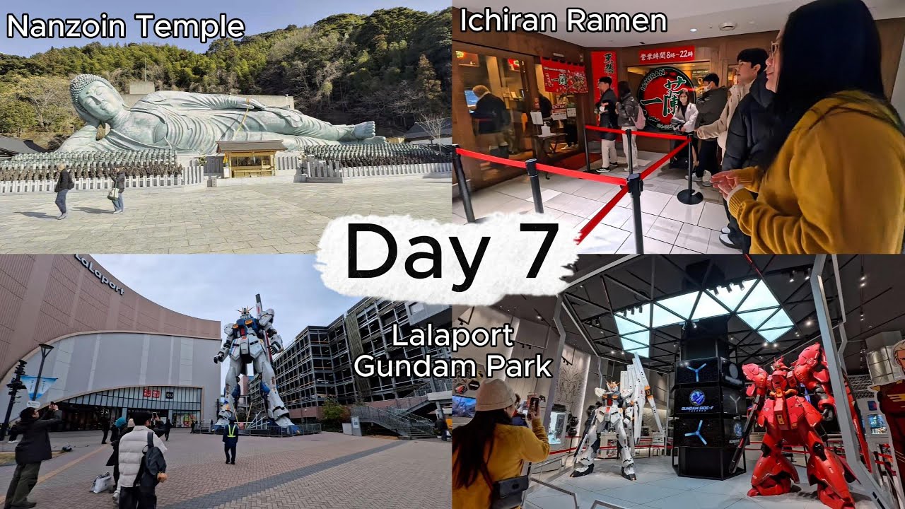 เที่ยวญี่ปุ่น คิวชู EP.7 Nanzoin Temple &  Lalaport Gundam Park & Ichiran Ramen