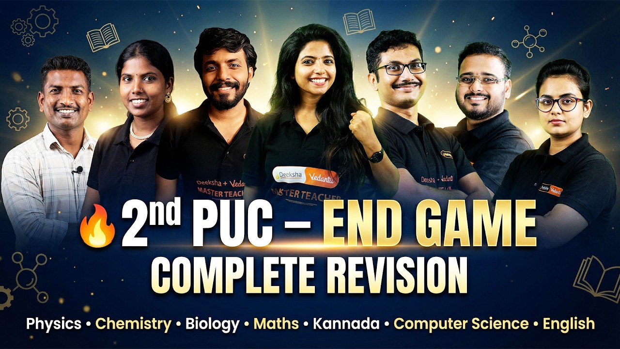 2nd PUC 2026 🚀 10-Day End Game Plan | All Subjects Complete Revision 🔥 #puc2026