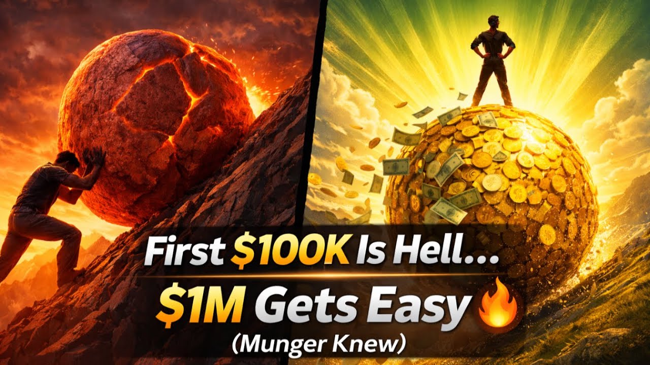 First $100K Feels Like HELL 😩… Then $1M Gets EASY 🔥 (Munger Was Right!)