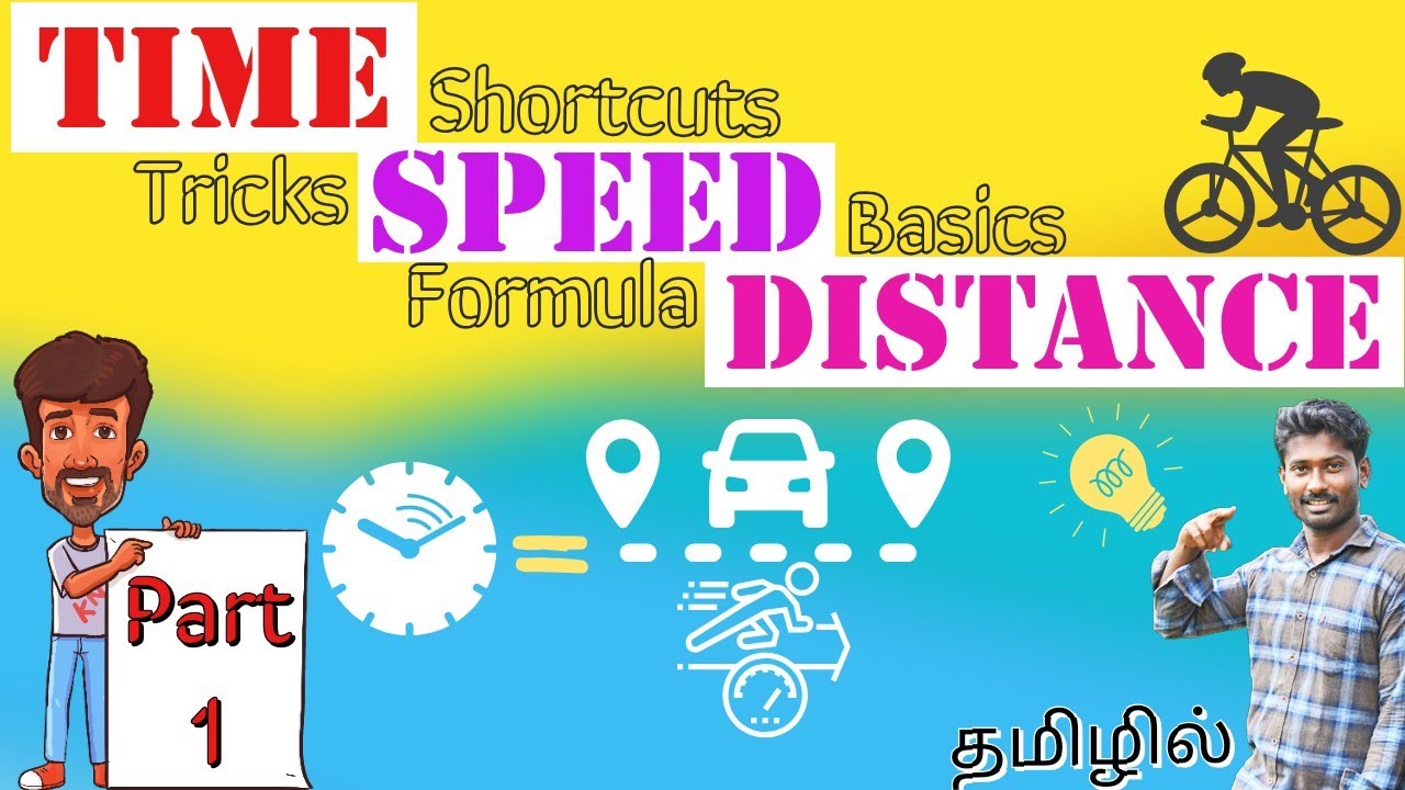 Time, Speed and Distance ||Basic, Formula, Concept, Shortcuts|| Tamil || Part 1