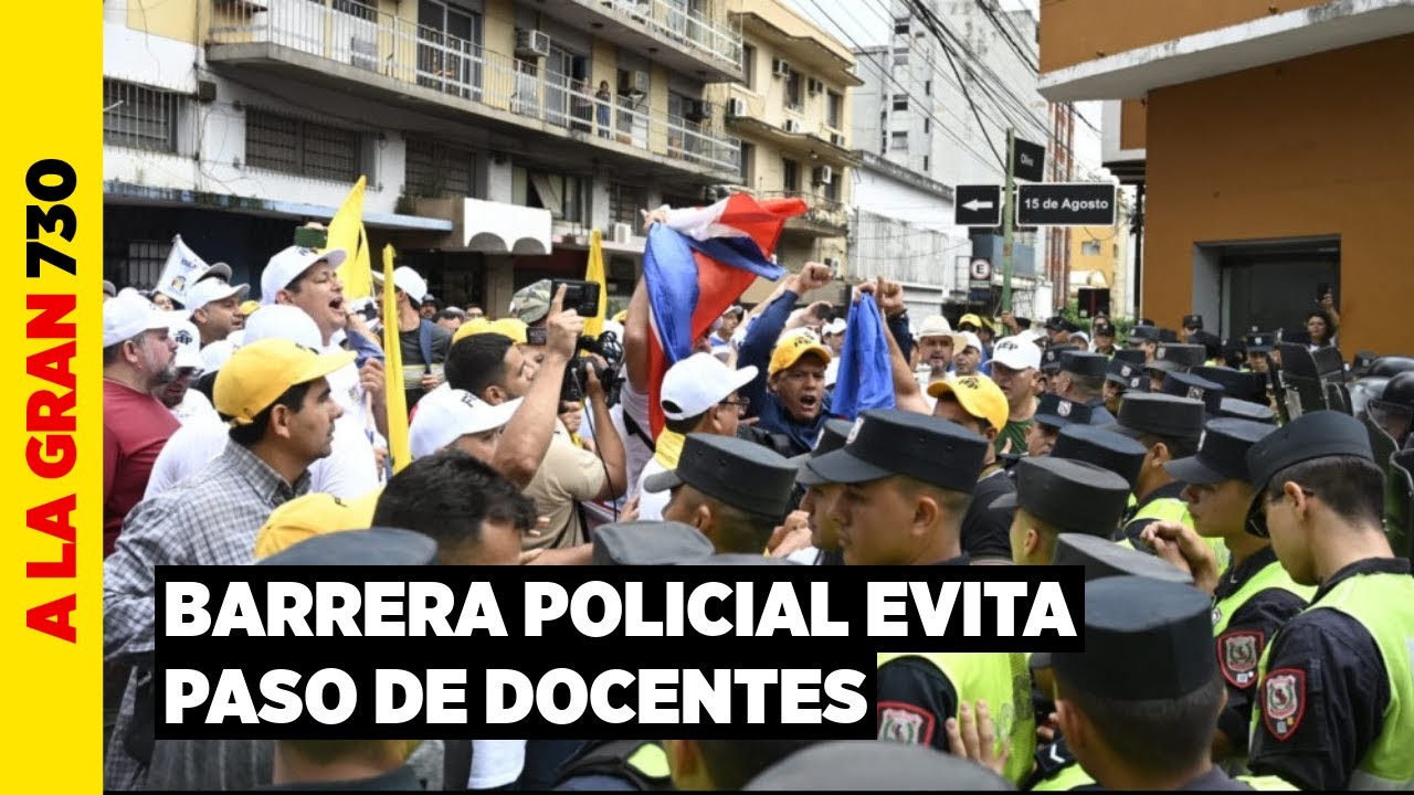 Caja fiscal: Tensión e incidentes en el microcentro durante movilización