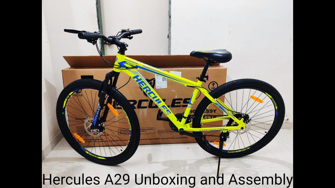 Hercules A29 R1 Top Gear MTB Cycle Unboxing and Assembly 13000Rs.