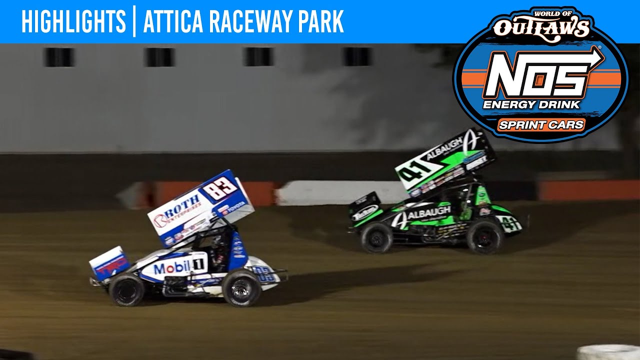World of Outlaws NOS Energy Drink Sprint Cars | Attica Raceway Park | May 17, 2024 | HIGHLIGHTS