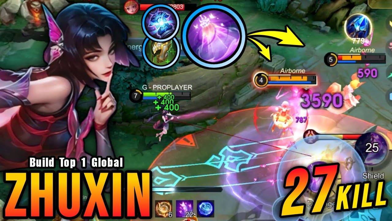 You Can't Escape from Me!! 27 Kills Zhuxin The Annoying Hero!! - Build Top 1 Global Zhuxin ~ MLBB