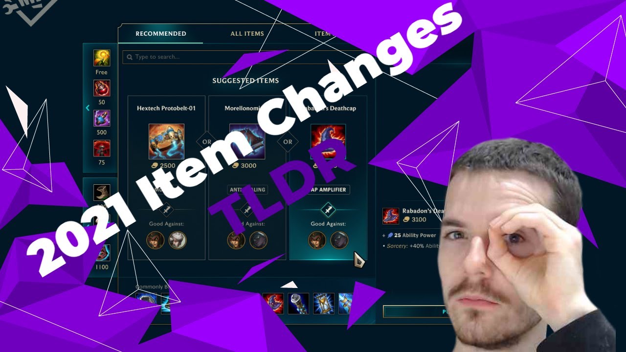 LoL 2021 Item Changes TLDR