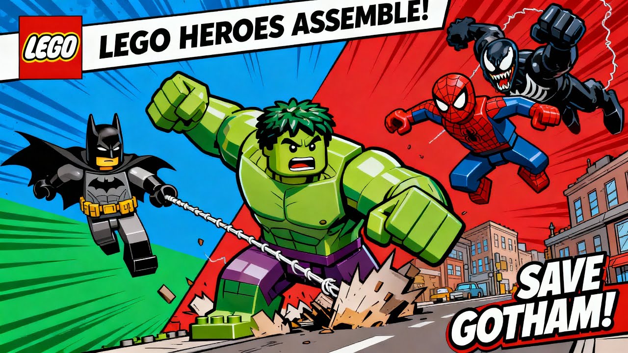 LEGO Super Heroes: Venom Rising | Batman, Spider-Man & Hulk vs Venom (Full Short Film)