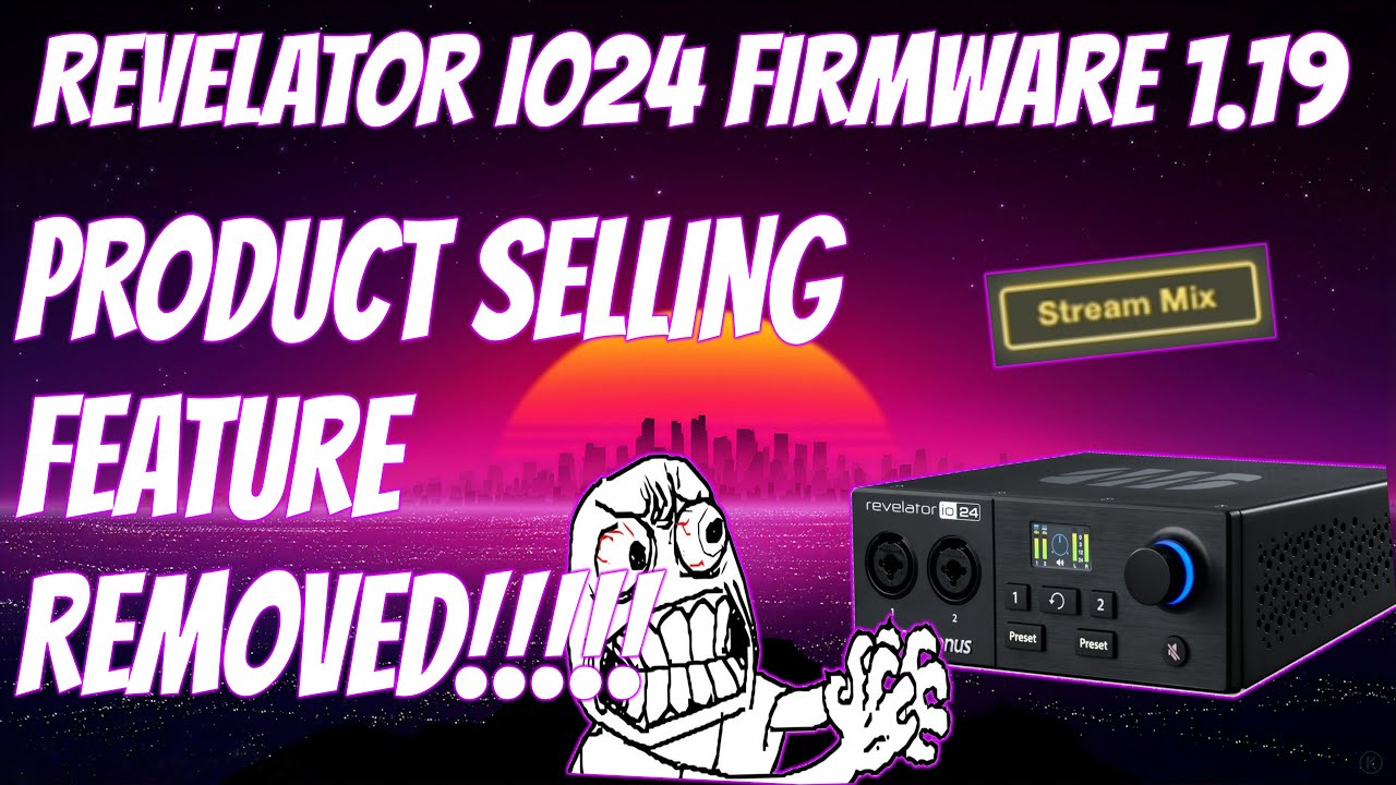 Presonus Revelator io24 Update Ver 1.19 Stream Mix Removed! + New How to Setup OBS, Discord LoopBack