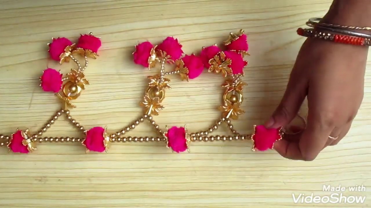Very easy and attractive toran design for festival| latest toran design 2019| toran making at home