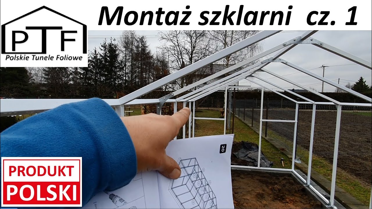 Szklarnia Pomidor Premium 210x405 PTF Polska. Budowa krok po kroku cz. 1 || VLOG #28 ||