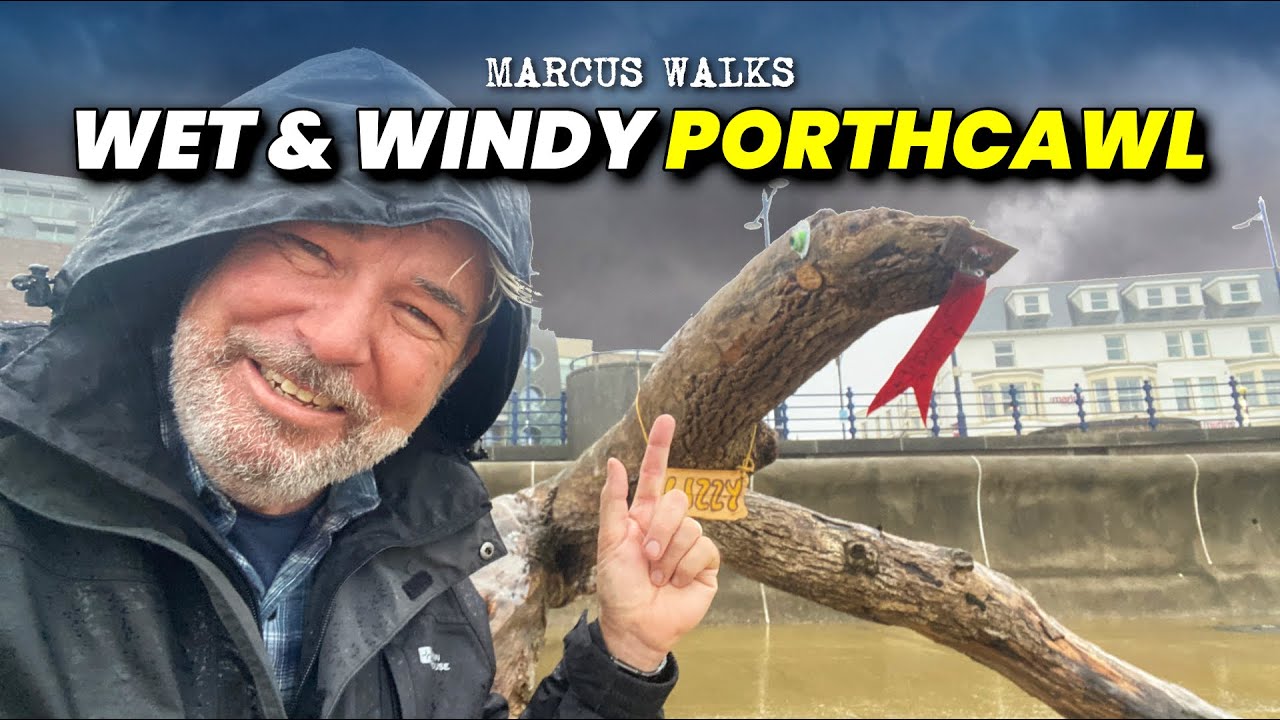A Wet and Windy Walk In Porthcawl - Braving Storm Bert