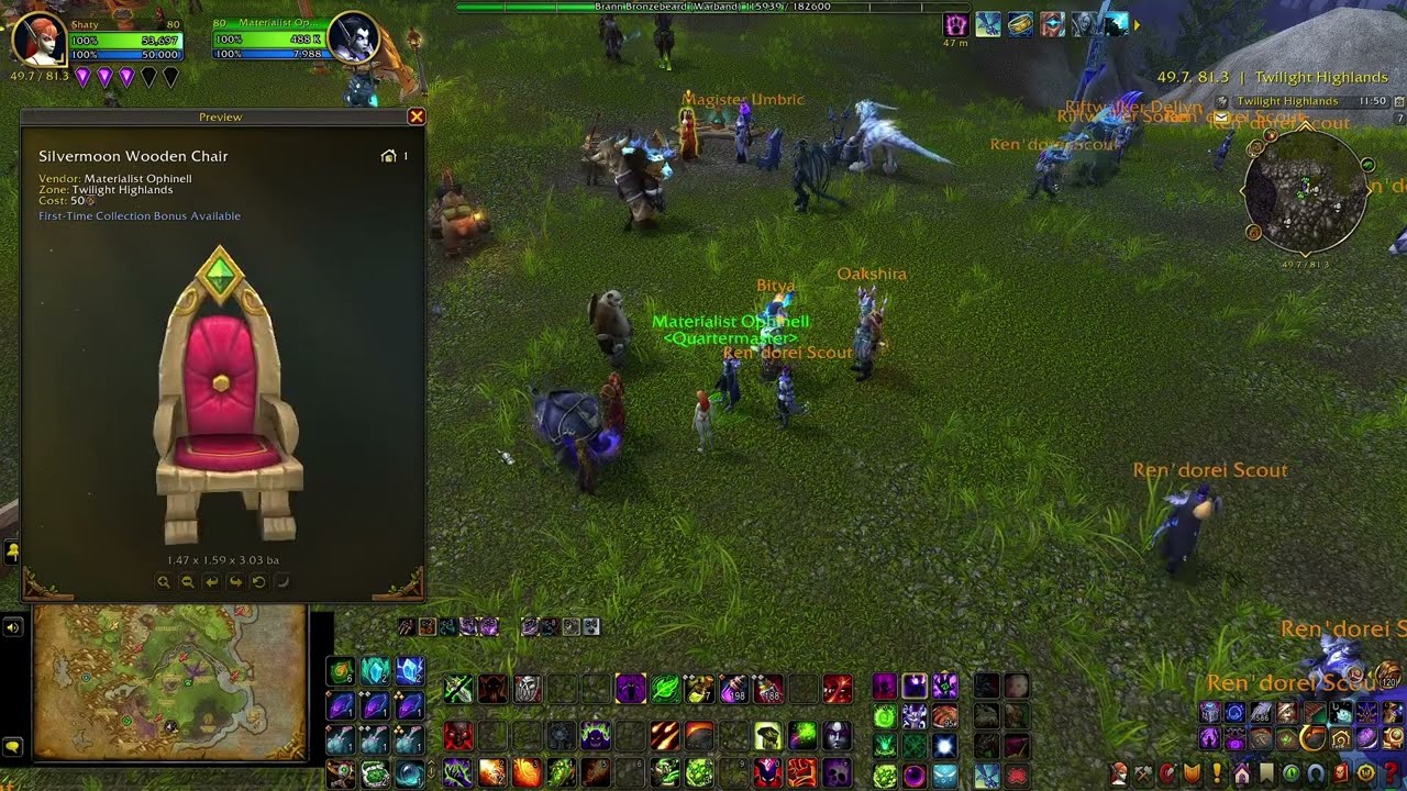 WoW Vendor | Materialist Ophinell (Items and Costs) - Midnight Twilight Ascension Pre-Patch Event