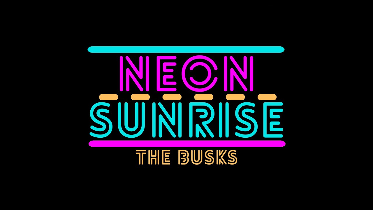 Late Night Road Trip - Neon Sunrise (Official Lyric Video) by The Busks