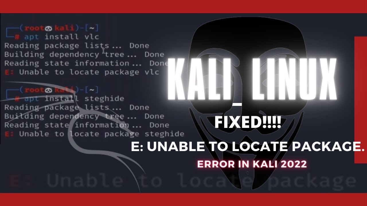 Исправление ошибки E: Не удалось найти пакет | Kali Linux | 2022.2