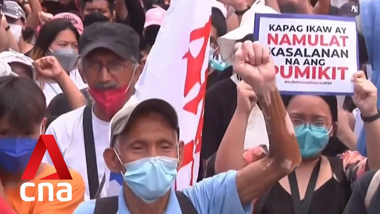 Philippines presidential election: Protests erupt as Marcos family set to return to power