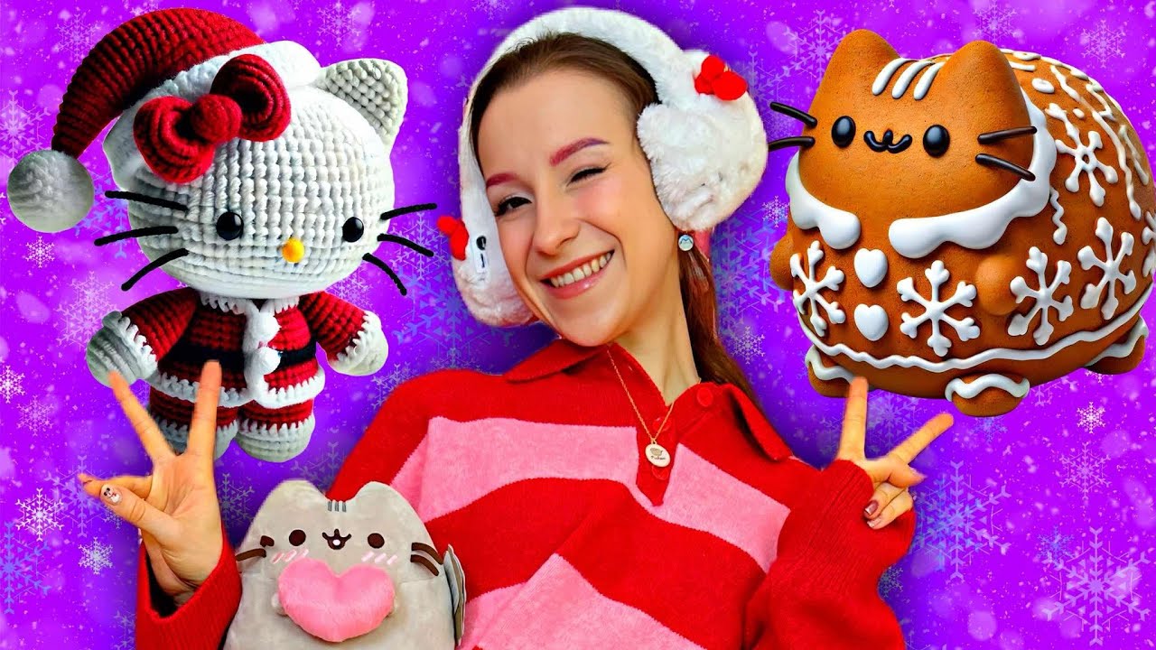 KOCIAKOWE I PUSHEENOWE ŚWIĄTECZNE DIY!✨🤩