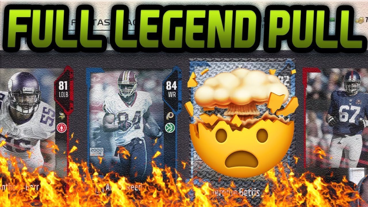 FULL LEGEND PULL | LEGEND FANTASY PACKS | MADDEN 18 ULTIMATE TEAM