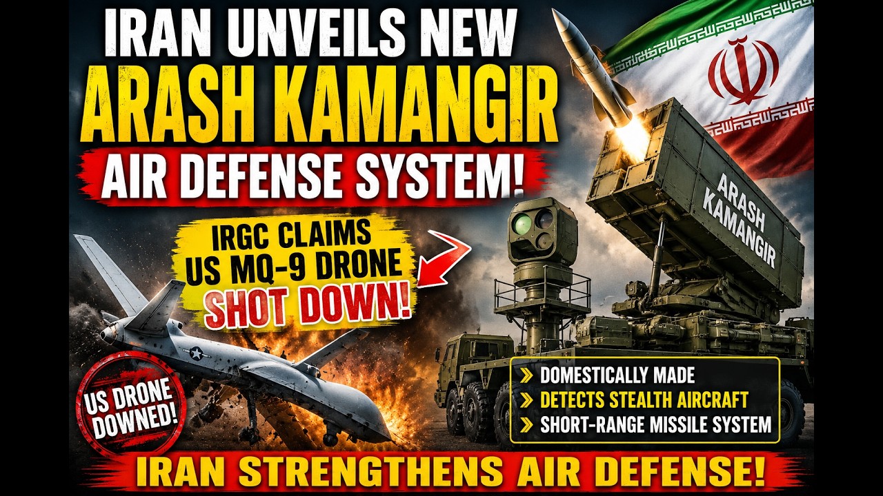 Iran Unveils New &ldquo;Arash Kamangir&rdquo; Air Defense System | IRGC Claims US MQ-9 Drone Shot Down